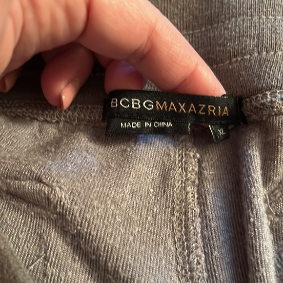 BCBGMAXAZRIA ladies, velour track pants and silver XL - Picture 4 of 5